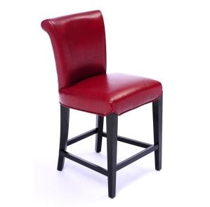 Stools Bar Stool Chairs Counter, Red Leather Bar Stools With Arms