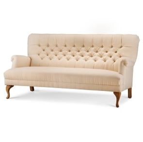 Seriena La Rochelle Tufted Back Linen Sofa (Three seater)