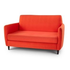 Seriena Barcelona Faux Wool Sofa/Love Seats in Orange or Purple